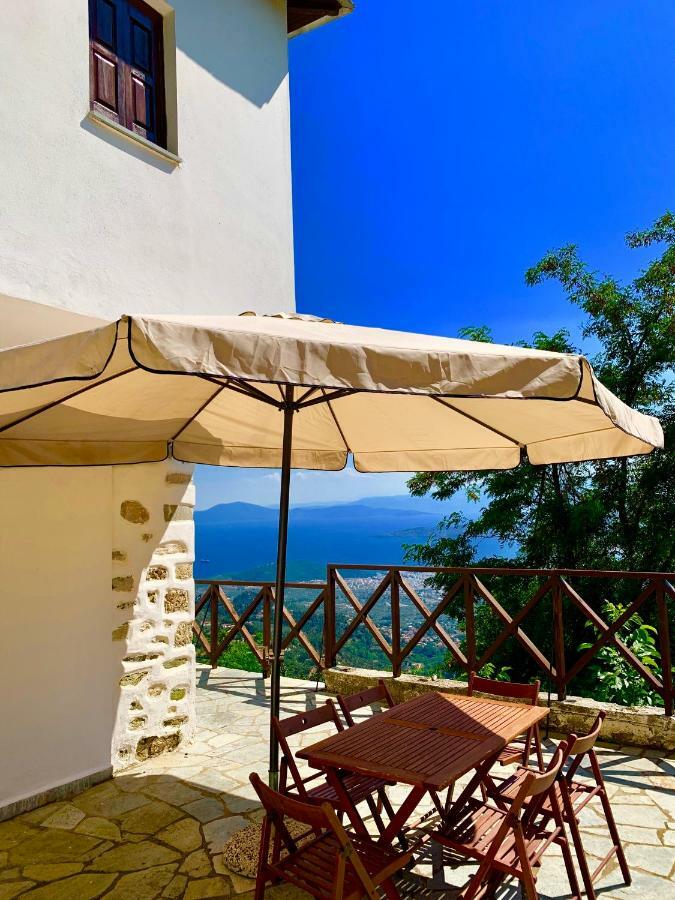Traditional House Makrinitsa Bagian luar foto