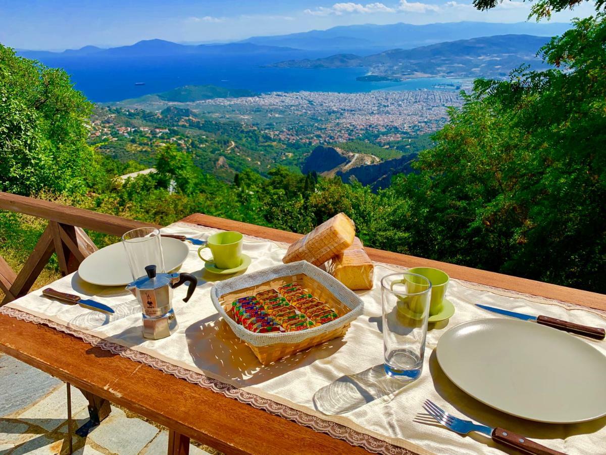 Traditional House Makrinitsa Bagian luar foto